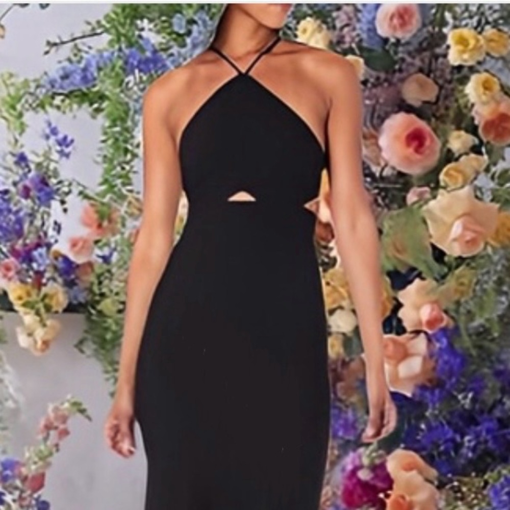Likely Black Halter Evening Gown Size 10